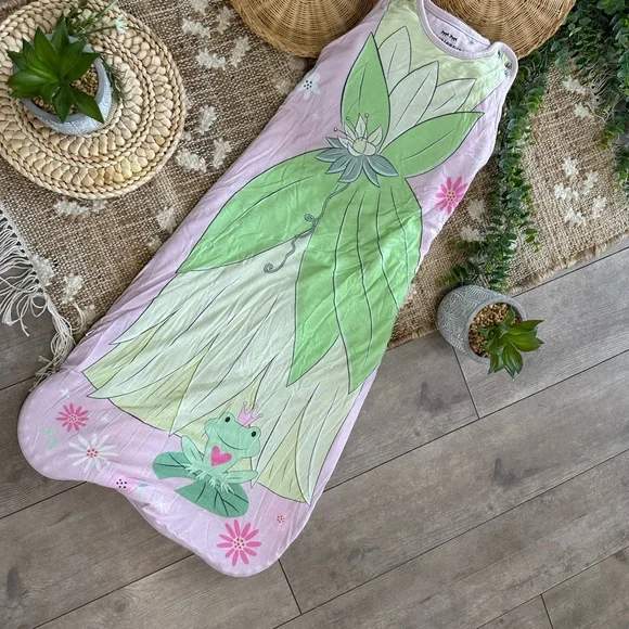 Little Sleepies Disney Princess Tiana Sleepy Bag Baby Girl 6-18 Months